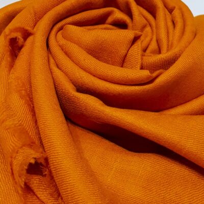 Pashmina Orange Brûlé - Châle 100x200 cm