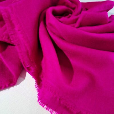 Pashmina Rose Fuchsia - Châle 100x200 cm