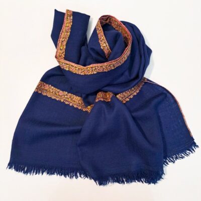 Pashmina Bleu Nuit - Étole 70x190 cm