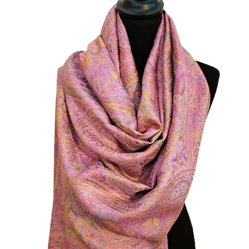 Étole en Soie Jacquard Tendresse - 70x190cm