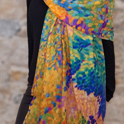 Etole Voile de Cachemire et étamine de Laine Bord de Mer