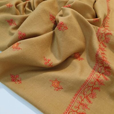 Châle Pashmina Johdpur - broderie sozni florale faite à la main